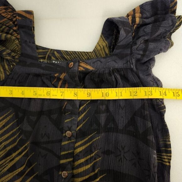 TANOA Nu'uuli Flutter Sleeve Girl's Dress TD801 Palm Leaf Made in Hawaii size 10 - Picture 10 of 10